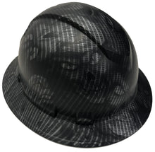 Load image into Gallery viewer, Custom Hydro Dipped Hard Hat Carbon Fiber Hades Skulls Full Brim Ridgeline
