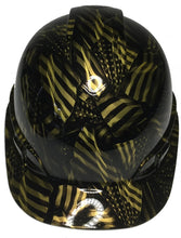 Load image into Gallery viewer, Custom Hydro Dipped Metallic Gold Negative American Flags Ridgeline Cap Style
