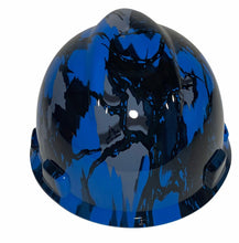Load image into Gallery viewer, Hard Hat MSA V-Gard Cap Style Custom Blue Predator Camo Hydro Dipped
