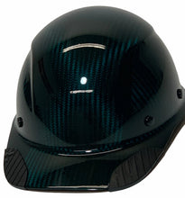 Load image into Gallery viewer, Custom Hydro Dipped Translucent Teal Lift Dax Carbon Fiber HDCC-17KG Cap Style Hard Hat
