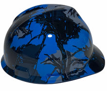 Load image into Gallery viewer, Hard Hat MSA V-Gard Cap Style Custom Blue Predator Camo Hydro Dipped
