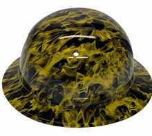 Load image into Gallery viewer, Hard Hat Ridgeline Full Brim Custom Yellow Flames
