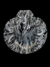 Load image into Gallery viewer, Custom Western Outlaw Hard Hat Scorching Hot Flames Cowboy Hat
