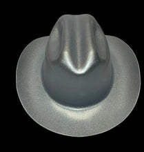 Load image into Gallery viewer, Custom Hydro Dipped Western Outlaw Silver Pearl Cowboy Hard Hat
