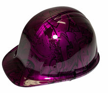 Load image into Gallery viewer, Custom Hard Hat Kandy Purple Translucent Graffiti SL Series Cap Style
