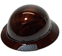 Load image into Gallery viewer, Custom Translucent Orange Lift DAX Carbon Fiber HDC-15KG Full Brim Hard Hat
