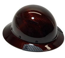 Load image into Gallery viewer, Custom Translucent Orange Lift DAX Carbon Fiber HDC-15KG Full Brim Hard Hat
