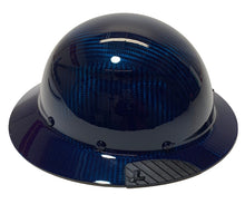 Load image into Gallery viewer, Custom Translucent Teal Lift DAX Carbon Fiber HDC-15KG Full Brim Hard Hat
