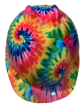 Load image into Gallery viewer, Hard Hat MSA V-Gard Cap Style Custom Light Tie Dye
