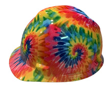 Load image into Gallery viewer, Hard Hat MSA V-Gard Cap Style Custom Light Tie Dye
