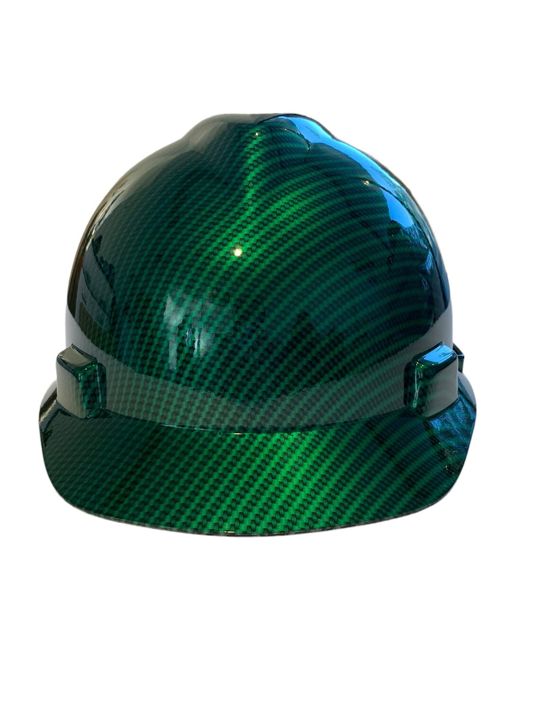 Hard Hat MSA V-Gard Cap Style Custom Hydro Dipped Kandy Green Carbon Fiber