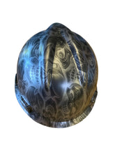 Load image into Gallery viewer, Hard Hat MSA V-Gard Cap Style Custom Hydro Dipped Negative Insanity Skulls
