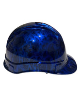 Load image into Gallery viewer, Custom Hydro Dipped Kandy Blue Negative Insanity Skulls Hard Hat Ridgeline Cap Style
