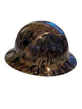 Load image into Gallery viewer, Custom Hard Hat Tarnished Graffiti Full Brim Ridgeline
