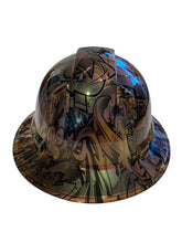 Load image into Gallery viewer, Custom Hard Hat Tarnished Graffiti Full Brim Ridgeline
