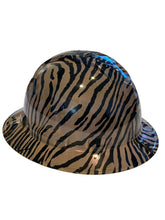 Load image into Gallery viewer, Custom Hard Hat Tarnished Zebra Full Brim Ridgeline
