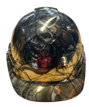 Load image into Gallery viewer, Hard Hat Ridgeline Cap Style Custom Chrome Ace of Skulls Lady

