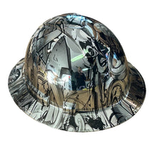 Load image into Gallery viewer, Custom Ridgeline Full Brim Hard Hat Chrome Graffiti
