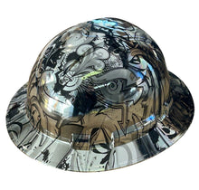 Load image into Gallery viewer, Custom Ridgeline Full Brim Hard Hat Chrome Graffiti
