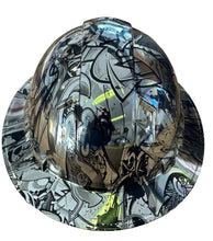 Load image into Gallery viewer, Custom Ridgeline Full Brim Hard Hat Chrome Graffiti
