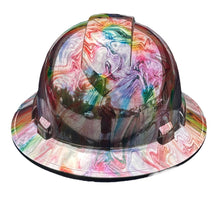 Load image into Gallery viewer, Custom Ridgeline Full Brim Hard Hat Chrome Slick Neon
