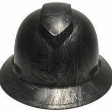Load image into Gallery viewer, Custom Hard Hat Metallic Graphite Bio Mechanical Full Brim Ridgeline
