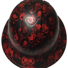 Load image into Gallery viewer, Hard Hat Ridgeline Full Brim Custom Red Gangster Skulls
