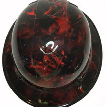 Load image into Gallery viewer, Custom Hard Hat Ridgeline Full Brim Red Turbos &amp; Pistons
