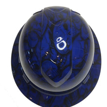 Load image into Gallery viewer, Hard Hat Ridgeline Full Brim Custom Blue Insanity Skulls
