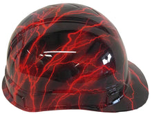 Load image into Gallery viewer, Hard Hat Ridgeline Cap Style Custom Red Lightning
