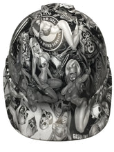 Load image into Gallery viewer, Custom Hydro Dip Hard Hat Ridgeline Cap Style Custom White Naughty Boy
