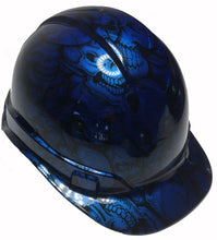 Load image into Gallery viewer, Custom Hard Hat Speedway Blue Insanity Skulls Cap Style Ridgeline
