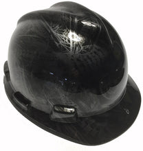 Load image into Gallery viewer, Custom Hard Hat Metallic Graphite Bio Mechanical Hydro Dipped MSA VGard Cap Style
