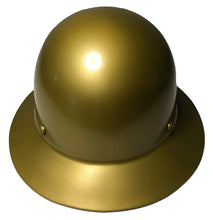 Load image into Gallery viewer, Custom Hard Hat Gold Metallic MSA SkullGard Full Brim
