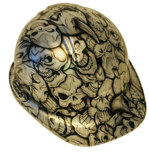 Load image into Gallery viewer, Hard Hat SL Series Cap Style Custom Hydro Dipped Silver Metallic Insanty Skulls
