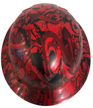 Load image into Gallery viewer, Hard Hat Ridgeline Full Brim Custom Red Graffiti
