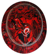Load image into Gallery viewer, Hard Hat Ridgeline Full Brim Custom Red Graffiti
