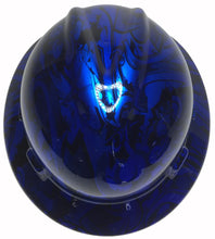 Load image into Gallery viewer, Custom Hard Hat Blue Kandy Graffiti MSA V-Gard Full Brim

