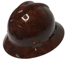 Load image into Gallery viewer, Hard Hat MSA V-Gard Full Brim Custom Dark Burlwood
