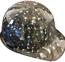 Load image into Gallery viewer, Custom Hydro Dipped Hard Hat SL Series Cap Style Custom Black Raindrops
