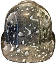 Load image into Gallery viewer, Custom Hydro Dipped Hard Hat SL Series Cap Style Custom Black Raindrops
