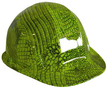 Load image into Gallery viewer, Hard Hat SL Series Cap Style Custom Hydro Dipped Hi Vis Green Gator Skin
