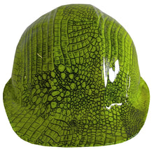 Load image into Gallery viewer, Hard Hat SL Series Cap Style Custom Hydro Dipped Hi Vis Green Gator Skin
