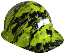 Load image into Gallery viewer, Hard Hat SL Series Cap Style Custom Hydro Dipped Hi Vis Green Camo
