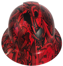 Load image into Gallery viewer, Hard Hat Ridgeline Full Brim Custom Red Graffiti
