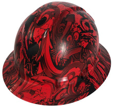 Load image into Gallery viewer, Hard Hat Ridgeline Full Brim Custom Red Graffiti
