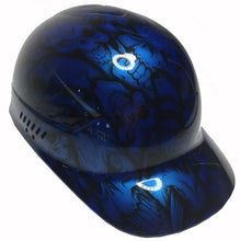 Load image into Gallery viewer, Custom Hydro Dipped Speedway Blue Insanity Skulls Bump Cap
