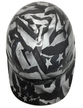 Load image into Gallery viewer, Custom Hydro Dipped White Midnight American Flag Bump Cap
