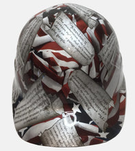 Load image into Gallery viewer, Custom Hydro Dipped Pearl White Amendments American Flags Bump Cap
