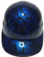 Load image into Gallery viewer, Custom Hydro Dipped Speedway Blue Insanity Skulls Bump Cap

